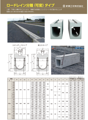 ロードレイン 分離タイプ